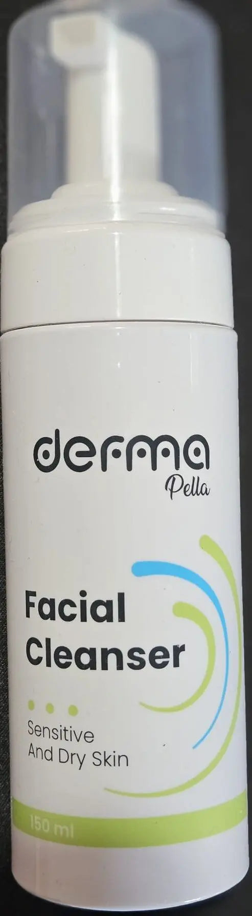 Derma Pella Dry Sensitive Skin Cleanser 150ml - Soothing Formula for Daily Use - Moisturizing & Nourishing - Dermatologist Recommended Derma Pella