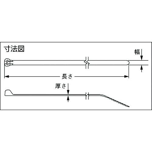 Panduit BT2S-M0 Cable Tie, Metal Barb, Standard, Weather Resistant Nylon 6.6, 8.0-Inch Length, Black (200-Pack) Y Pay More