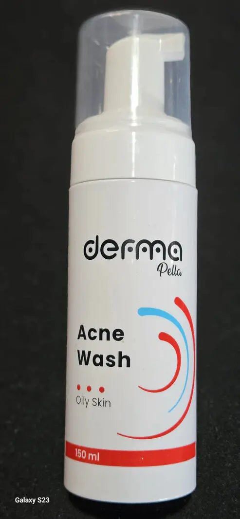 Derma Pella Acne Wash Oily Skin 150ml - Deep Cleansing Formula for Clearer Complexion - Controls Excess Oil Production - Dermatologist Recommended Derma Pella