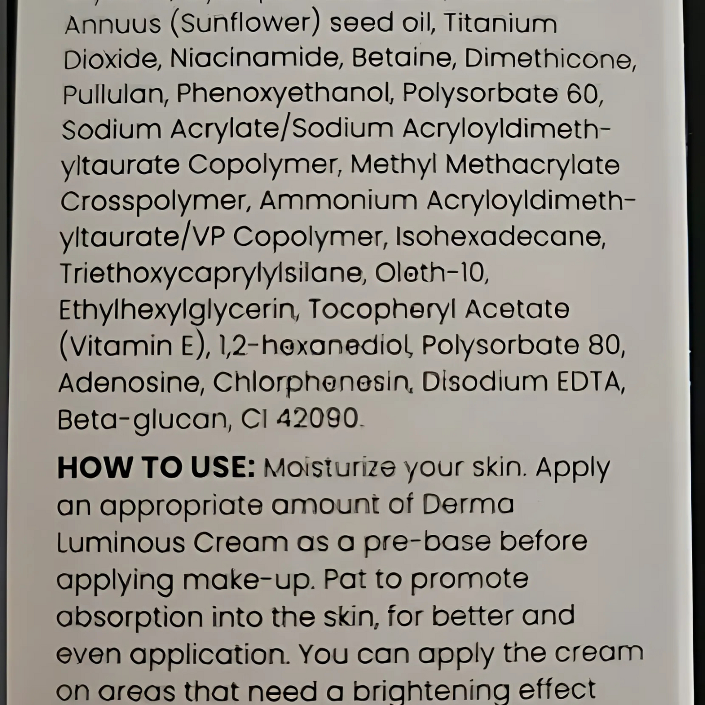 Derma Pella Luminous Tone Perfecting Cream 50g – Radiant Skincare | Clearance