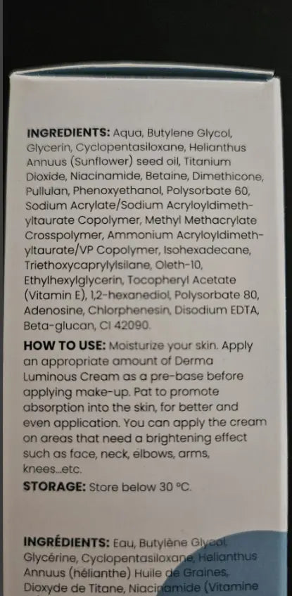 Derma Pella Luminous Tone Perfecting Cream - Radiant Skin in a Jar - Reduce Dark Spots & Fine Lines, Enhance Glow - Natural Ingredients-Luminous Skin Care Derma Pella