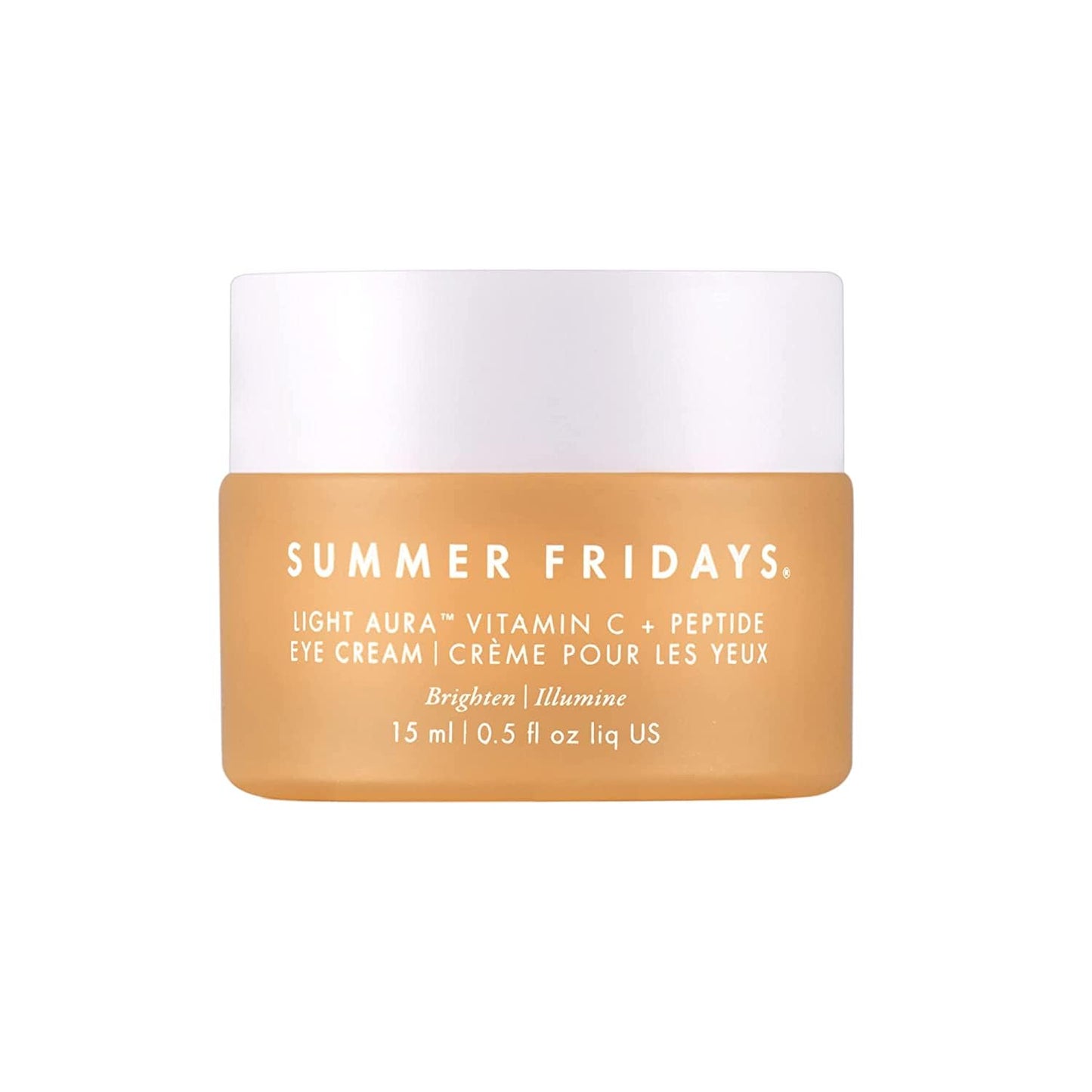 Summer Fridays Light Aura Vitamin C + Peptide Cream, Brightening, Tightening, and Illuminating Eye Cream (0.5 Fl Oz) Summer Fridays