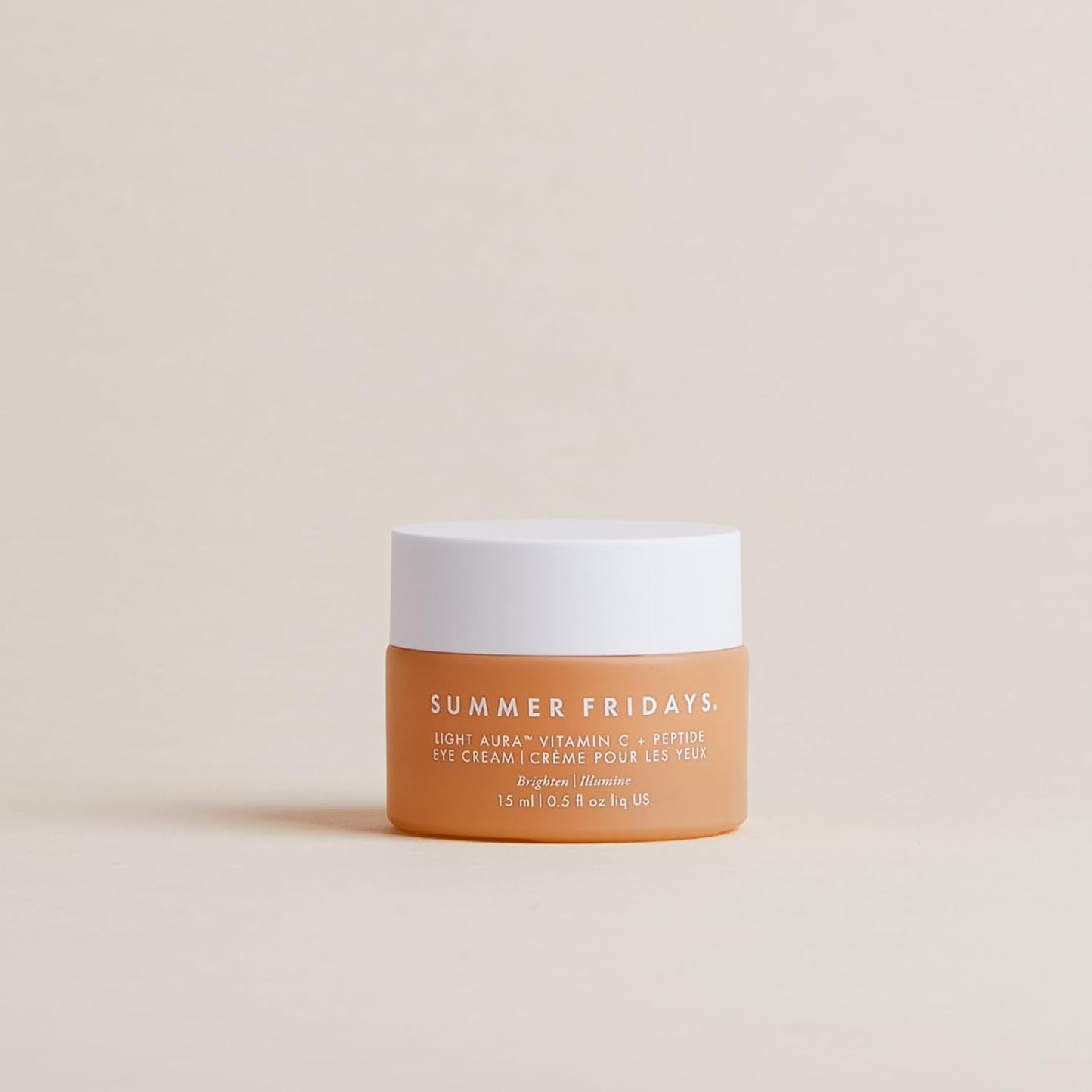 Summer Fridays Light Aura Vitamin C + Peptide Cream, Brightening, Tightening, and Illuminating Eye Cream (0.5 Fl Oz) Summer Fridays