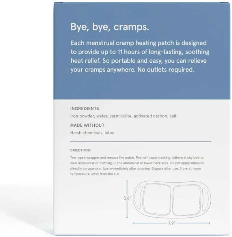 LOLA Heating Patches Therapy for Period Cramps (3 Counts) - Memorial Day Sale LOLA