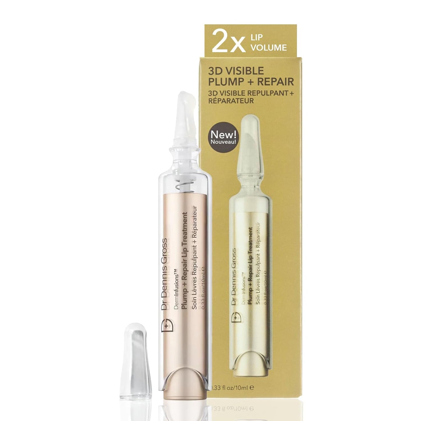 Dr Dennis Gross DermInfusions Plump + Repair Lip Treatment | Visibly Plumps & Defines Lips While Repairing The Moisture Barrier | 10ml Y Pay More