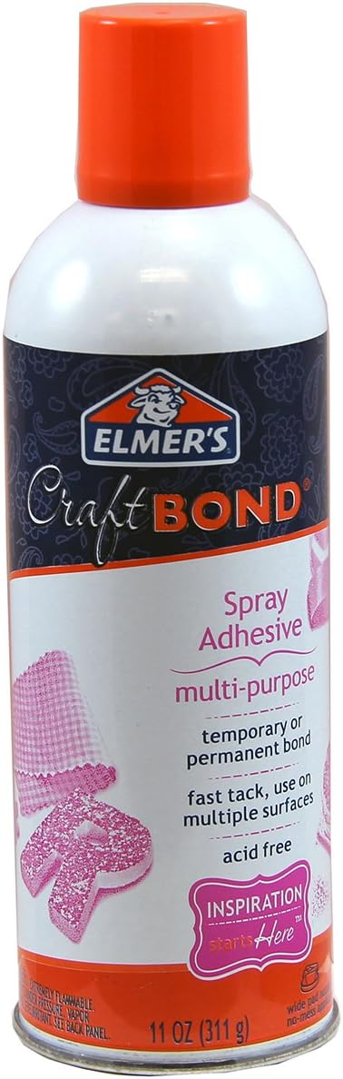 Elmer's Craftbond Multi-Purpose Spray Adhesive, 11 oz, White, Packaging may vary Y Pay More
