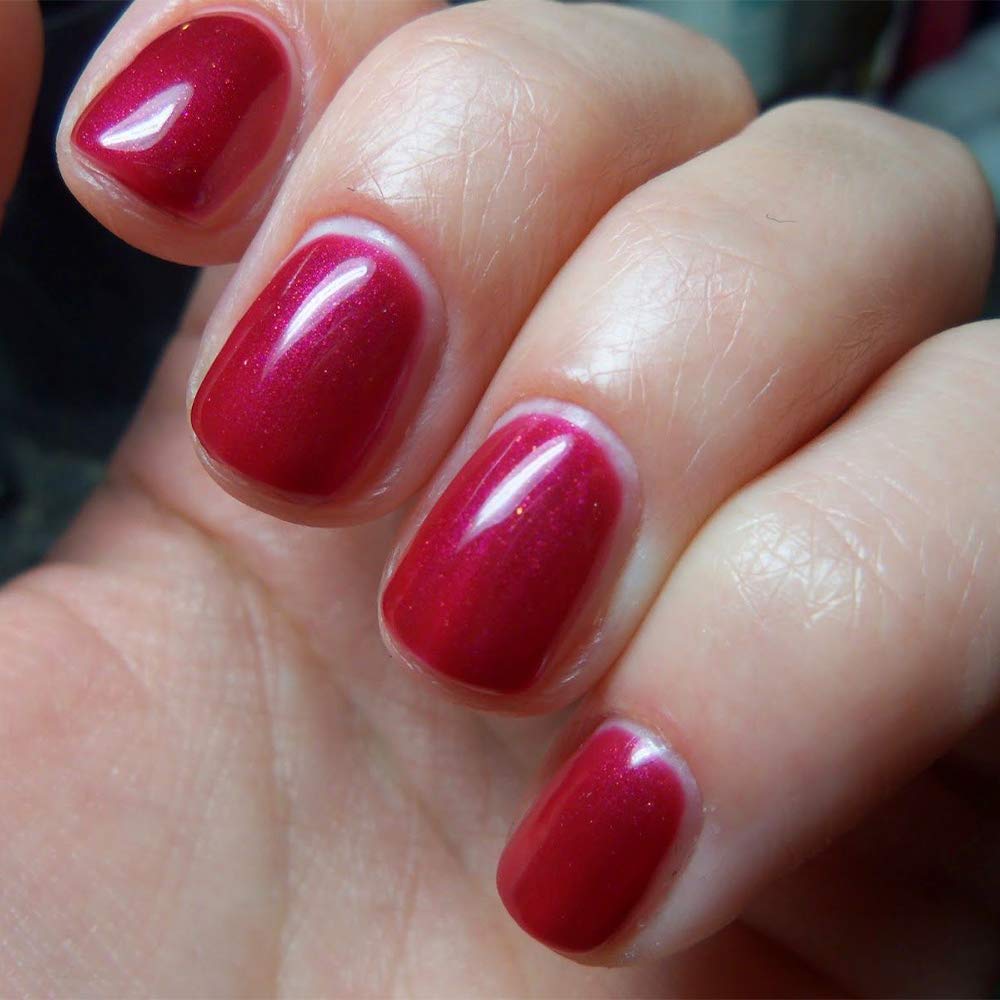 SensatioNail Gel Nail Polish Starter Kit, Raspberry Wine Red – At-Home Gel Nail Kit with Everything Needed for 10 Manicures – Lasts up to 2 Weeks – Includes LED Nail Lamp Y Pay More
