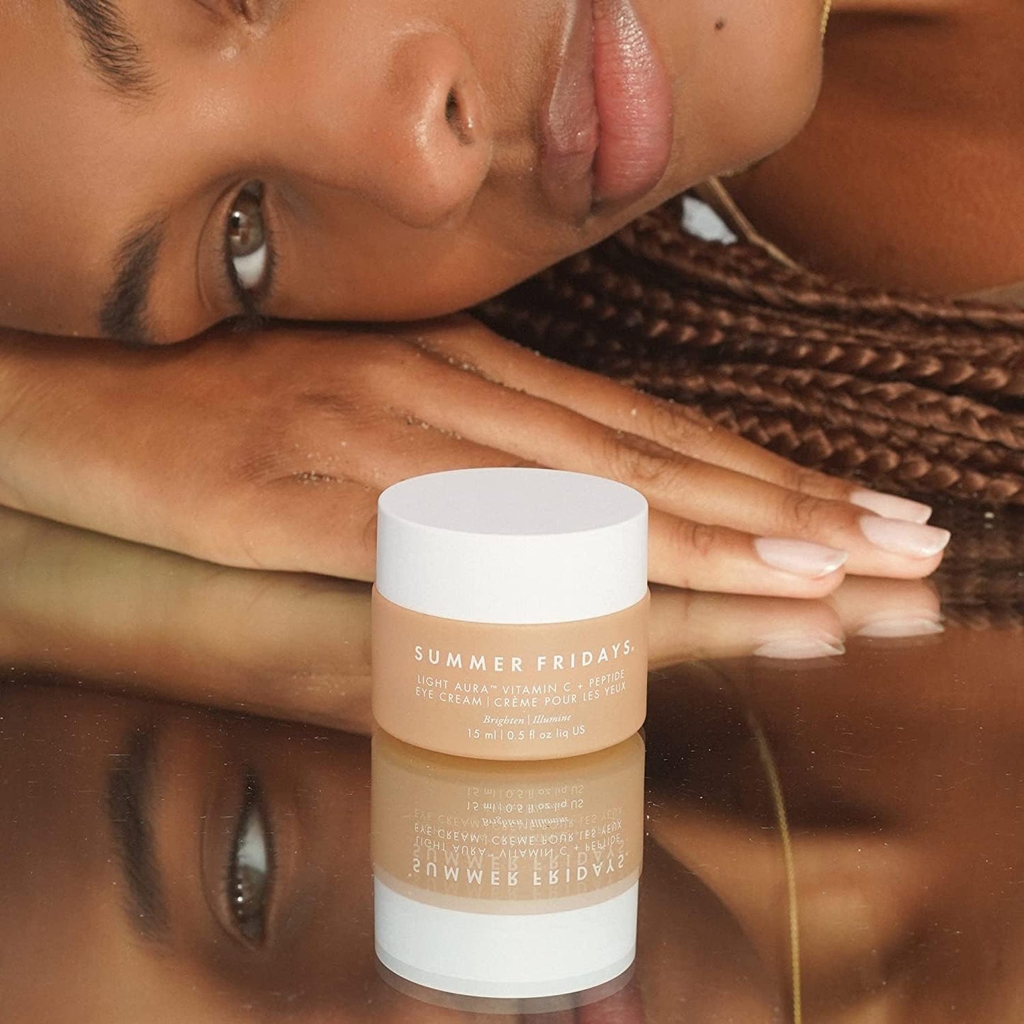 Summer Fridays Light Aura Vitamin C + Peptide Cream, Brightening, Tightening, and Illuminating Eye Cream (0.5 Fl Oz) Summer Fridays