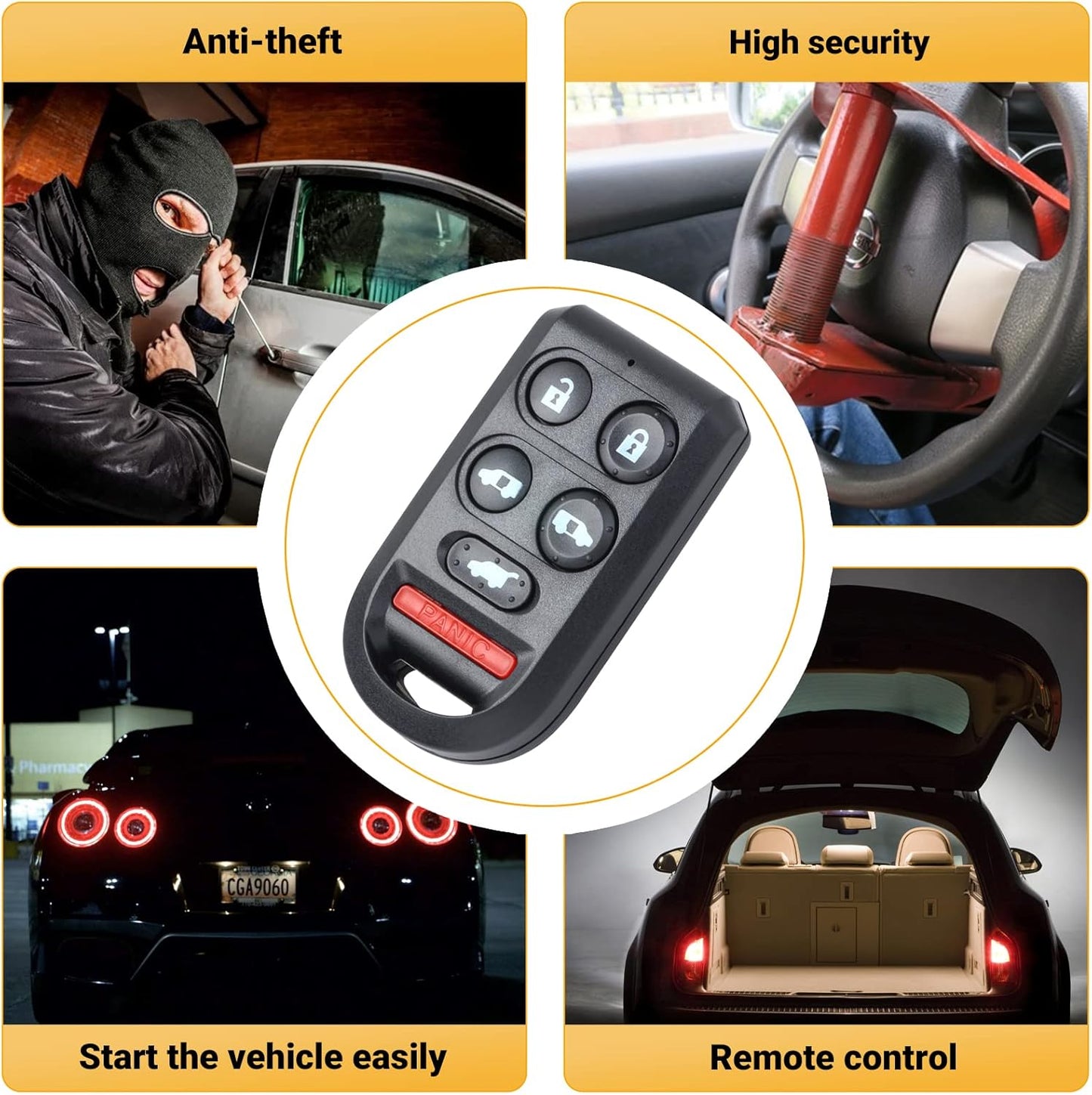 Car Key Fob for Honda Odyssey 2005-2010, Remote Control | Happy Independence Day Y Pay More