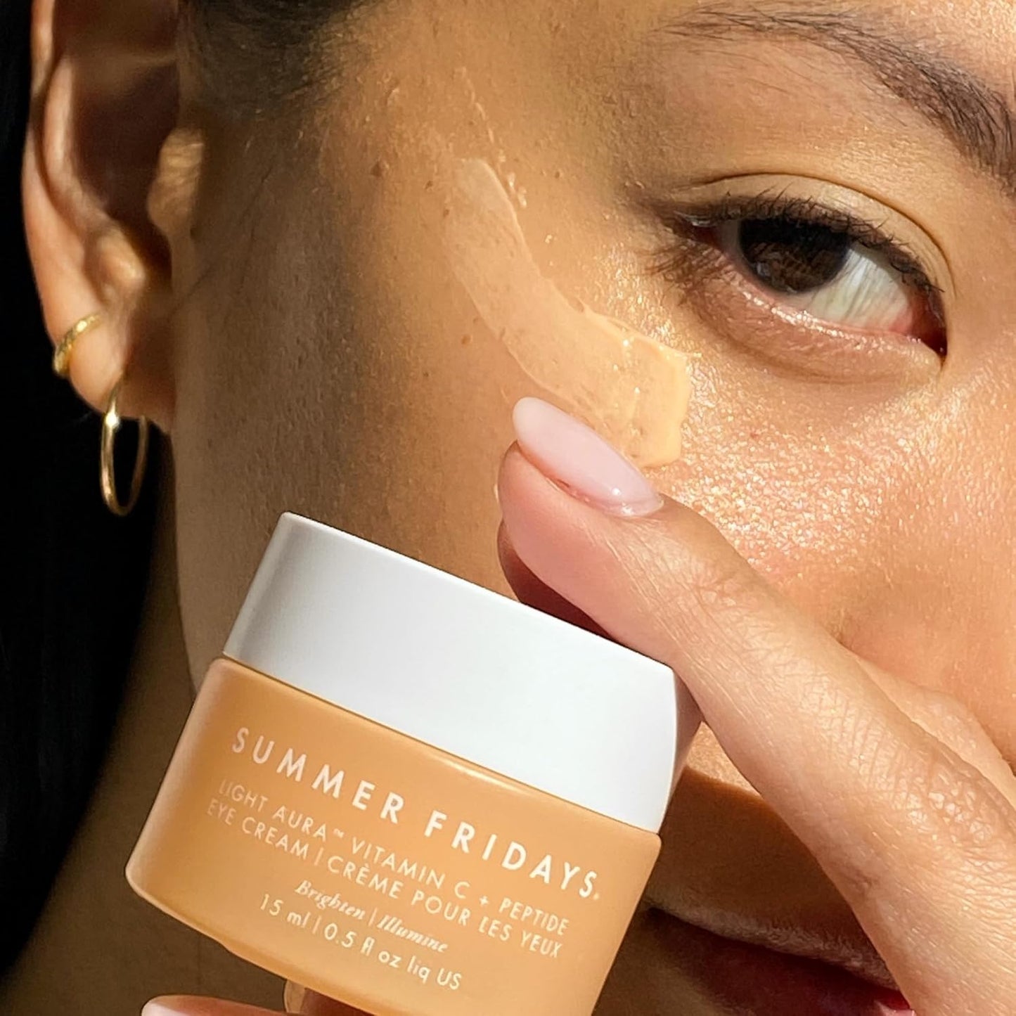Summer Fridays Light Aura Vitamin C + Peptide Cream, Brightening, Tightening, and Illuminating Eye Cream (0.5 Fl Oz) Summer Fridays