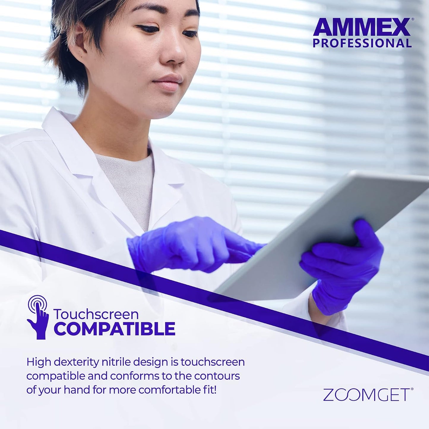 AMMEX Indigo Nitrile Gloves 100 Pcs Latex & Powder Free |Bset Clearance Sale AMMEX