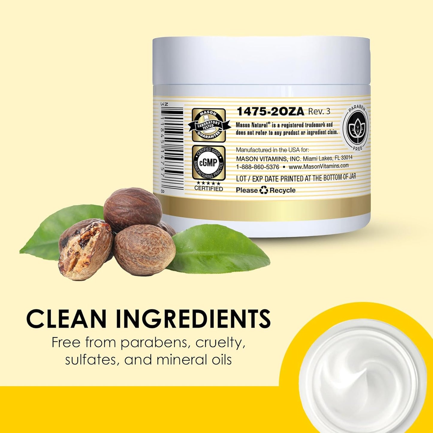 MASON NATURAL Collagen Premium Skin Cream, Women’s Anti-Aging Face & Body Daily Moisturizer for Hydration & Firmness, Pear Scent, 2 oz Y Pay More