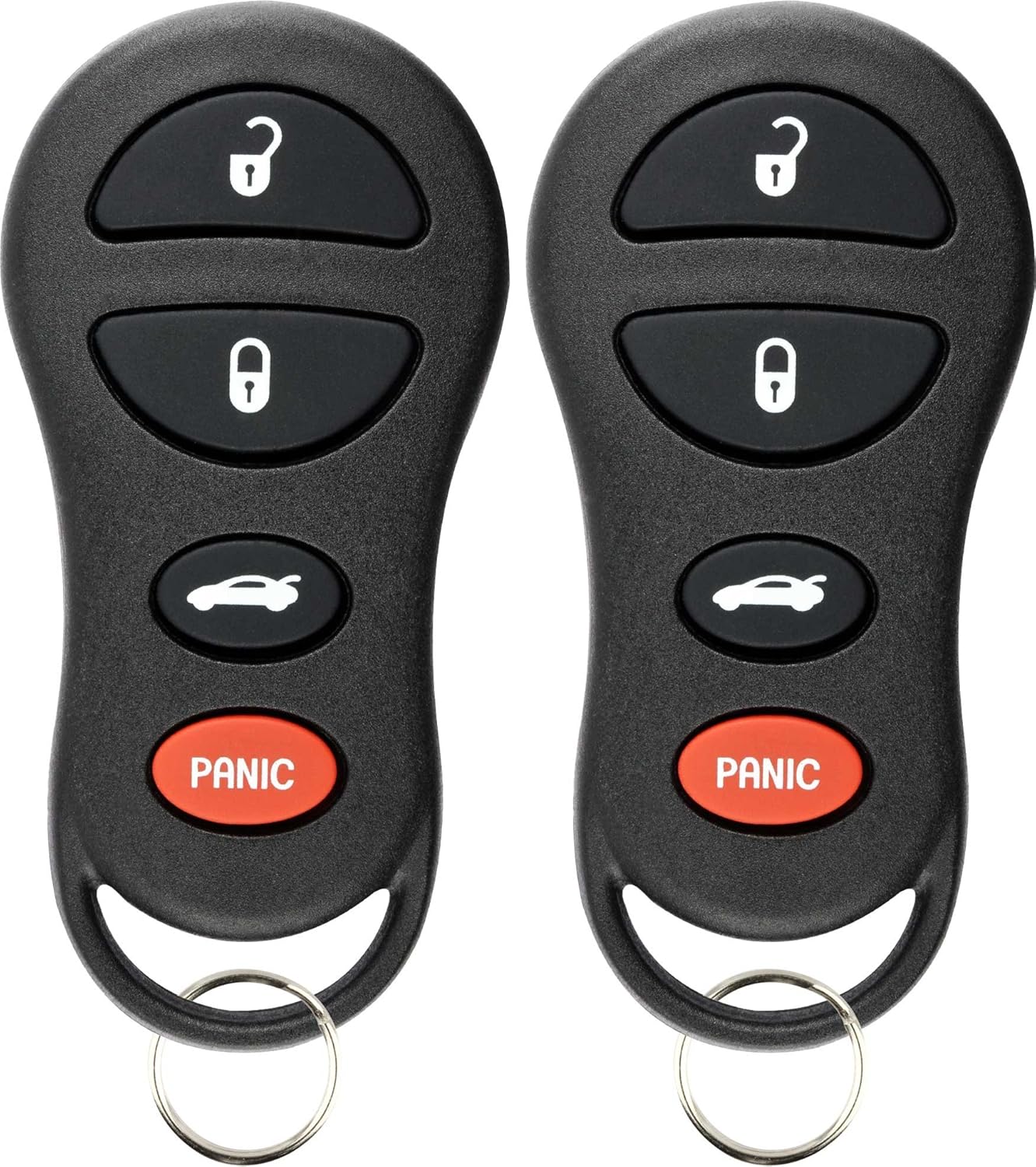 KeylessOption Keyless Entry Remote Control Car Key Fob Replacement for GQ43VT17T 04602260 (Pack of 2) Y Pay More