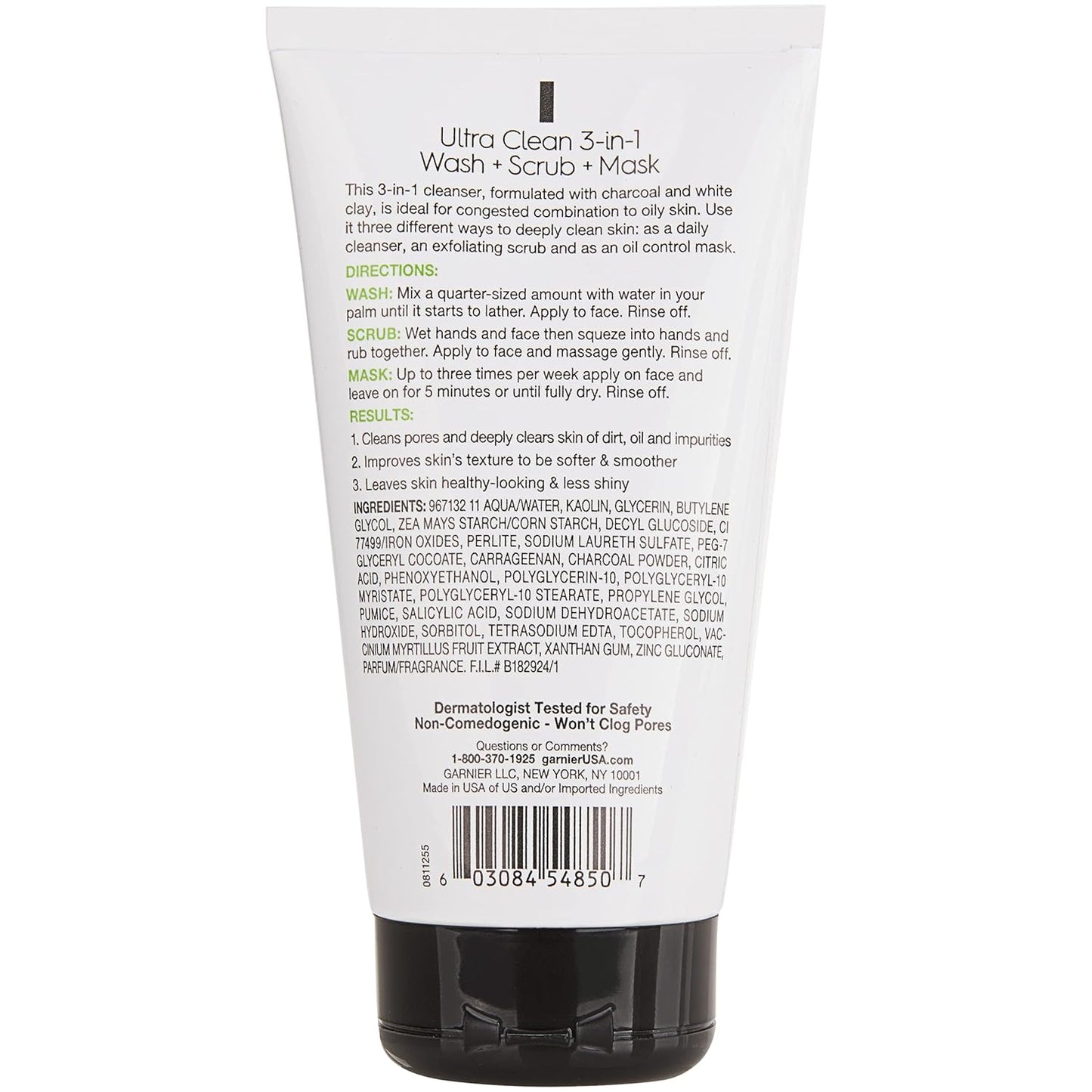 Garnier Charcoal 3-in-1 Face Wash, Scrub & Mask – 4.4 fl.oz, Memorial Day Sale Garnier
