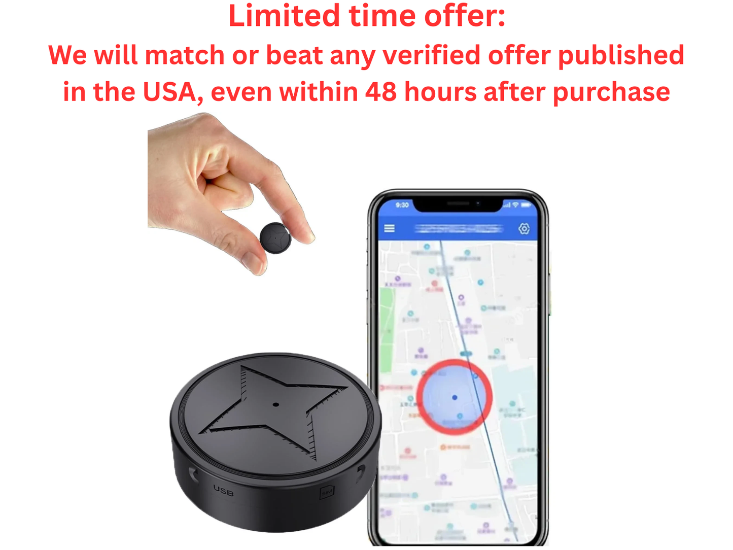 Mini GPS Tracker Magnetic for Vehicles & Cars Anti-Lost | Best Clearance Sale Electronic