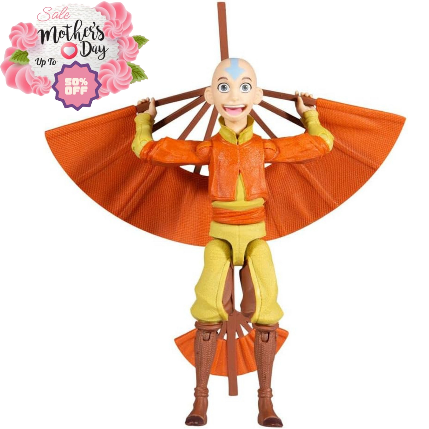 McFarlane Avatar Aang 5" Action Figure with Glider | Best for the Mother's Day McFarlane Toys