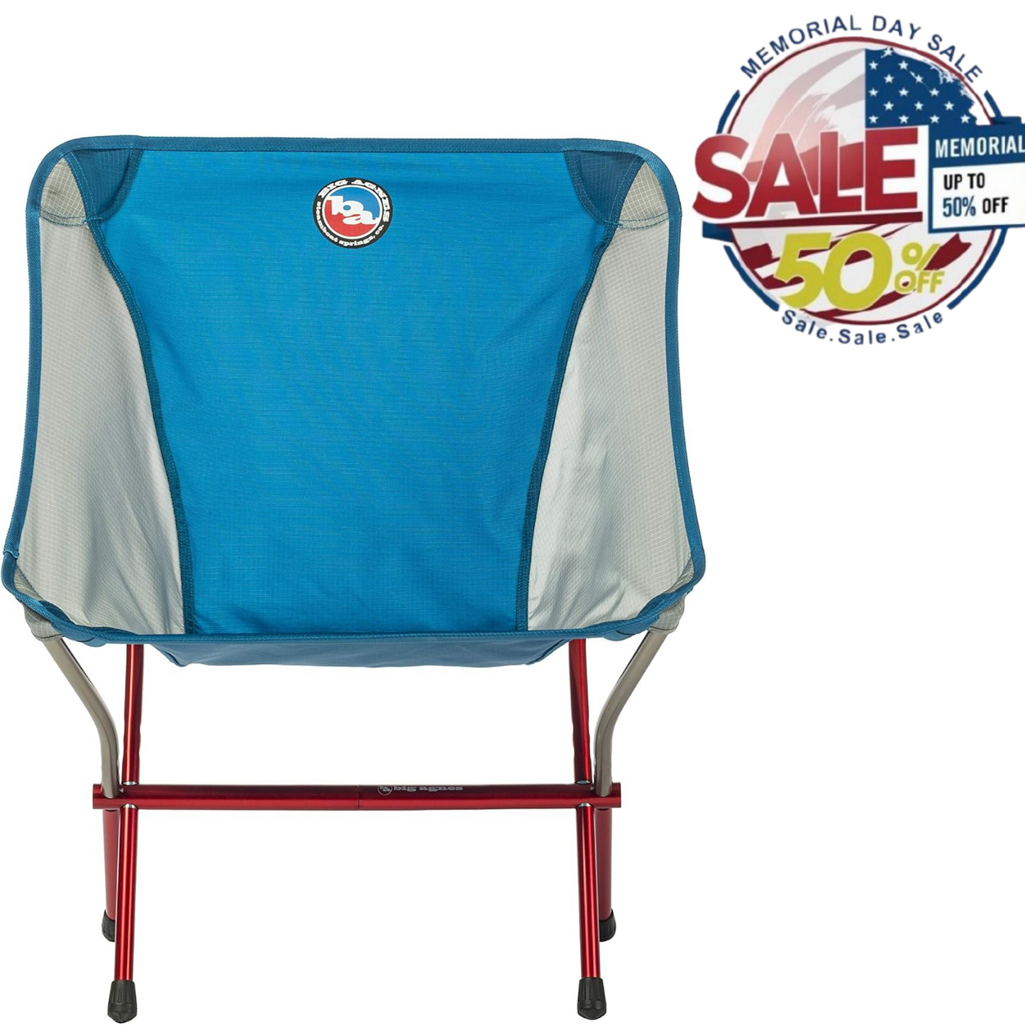 Big Agnes Mica Basin Camp Chair XL – Blue & Gray, 18.5" Seat | Memorial Day Sale Big Agnes