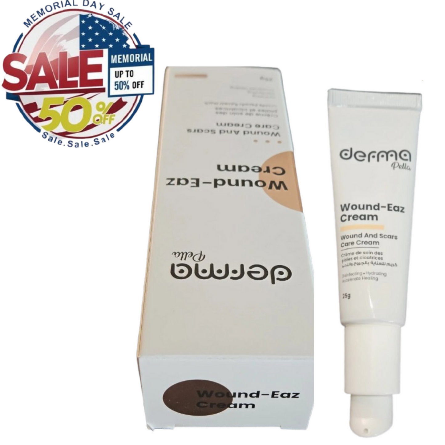 Derma Pella Scar-Fade Cream 25g – Wound Healing & Smooth Skin, Memorial Day Sale Derma Pella