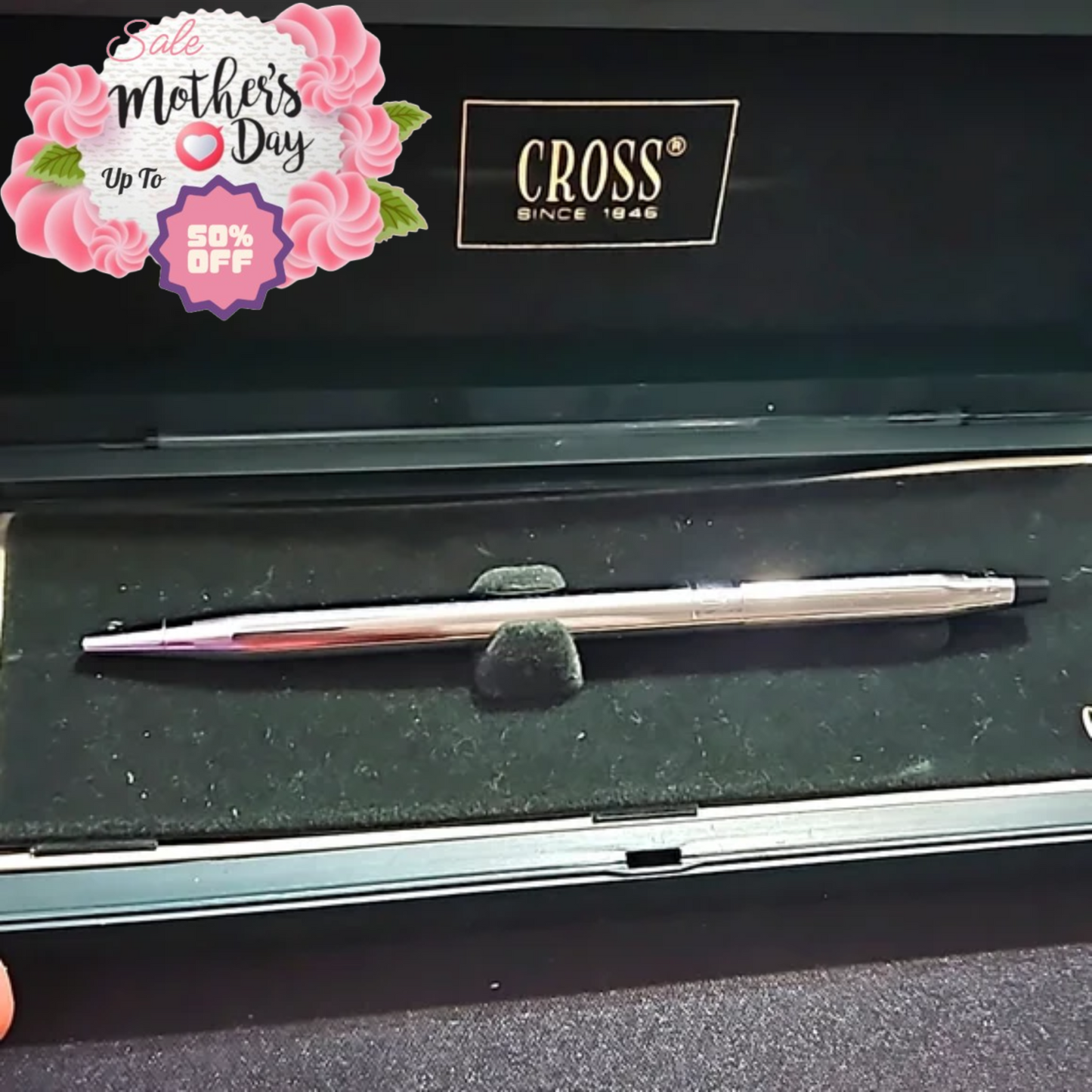 Vintage Cross Chrome Ballpoint Pen – Smooth Writing | Best Mother’s Day Gift Cross