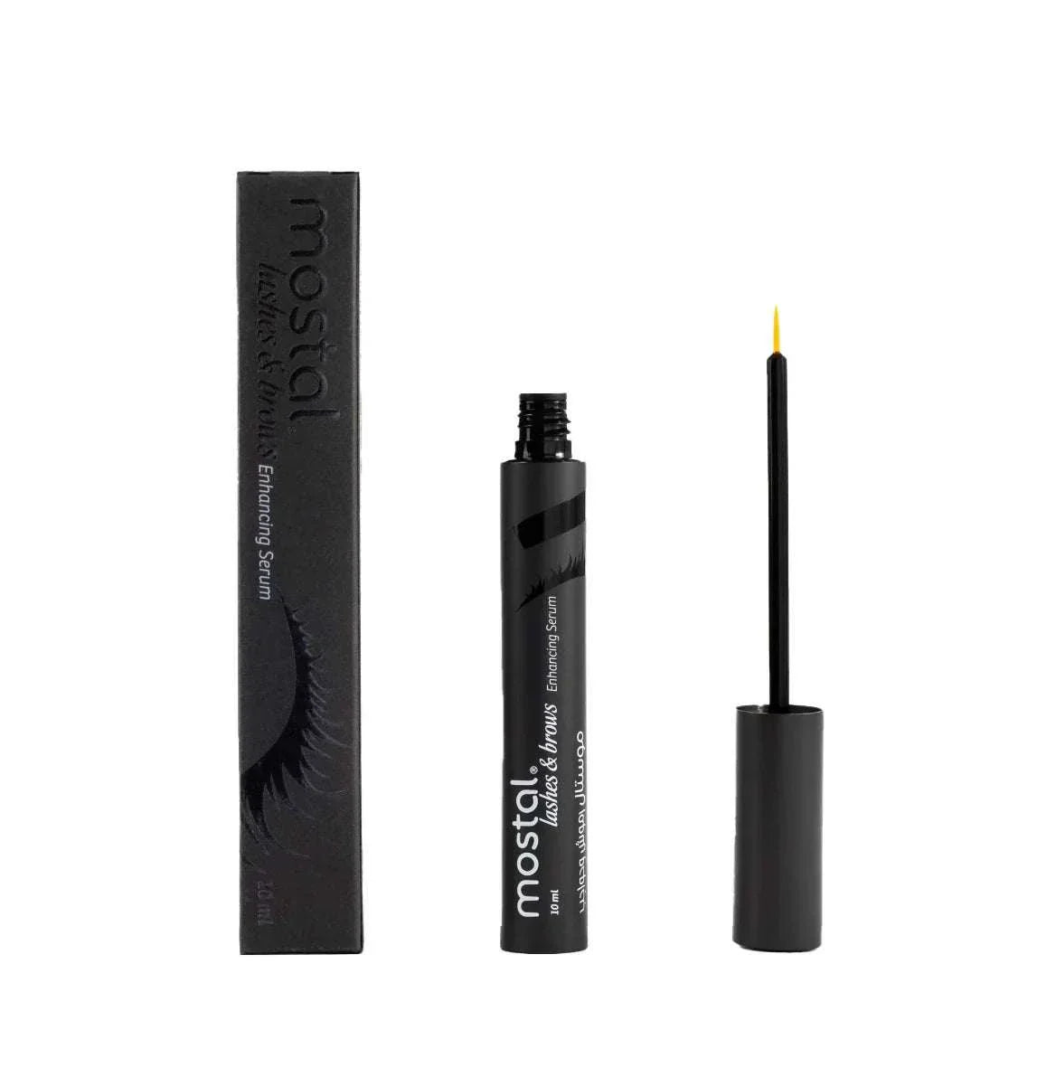 Derma Pella Mostal Lashes & Brows Serum 10ml (1 Piece)- Enhance Natural Beauty with Nourishing Formula for Fuller, Longer Lashes & Defined Brows Derma Pella