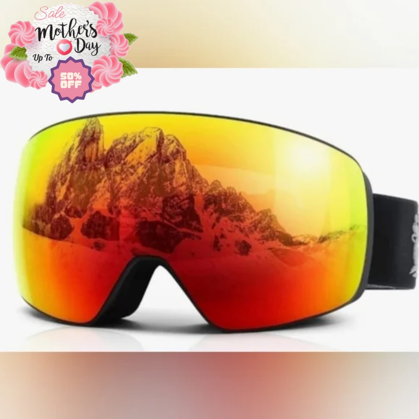 Super Penguin Ski Goggles Unisex, Magnetic Lens UV Anti-Fog | Mother's Day Gift Super Penguin Ski Goggles