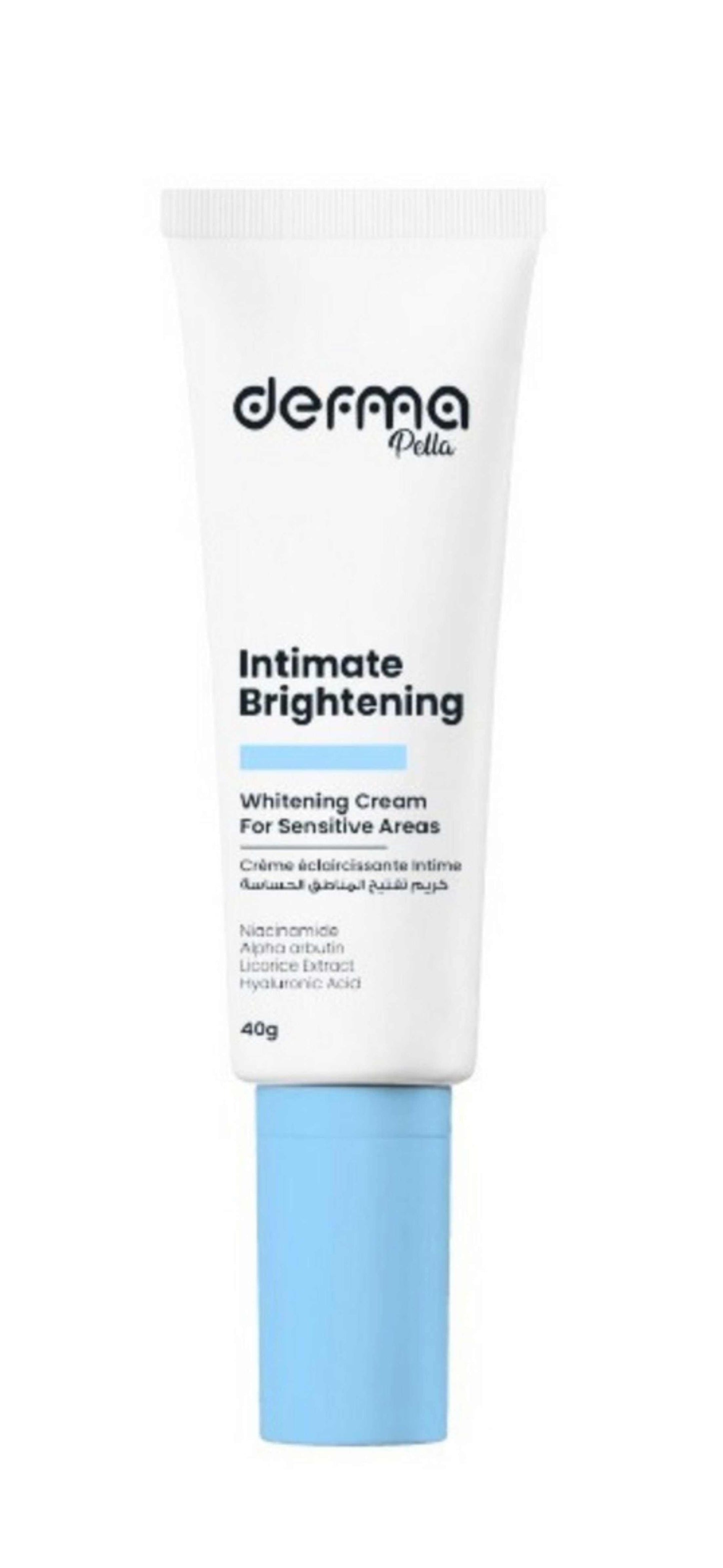 Derma Pella Intimate Brightening Cream - Night Cream Anti Aging - Intimate Cream for Sensitive Skin and Private Areas - Dead Sea Night Cream Derma Pella USA
