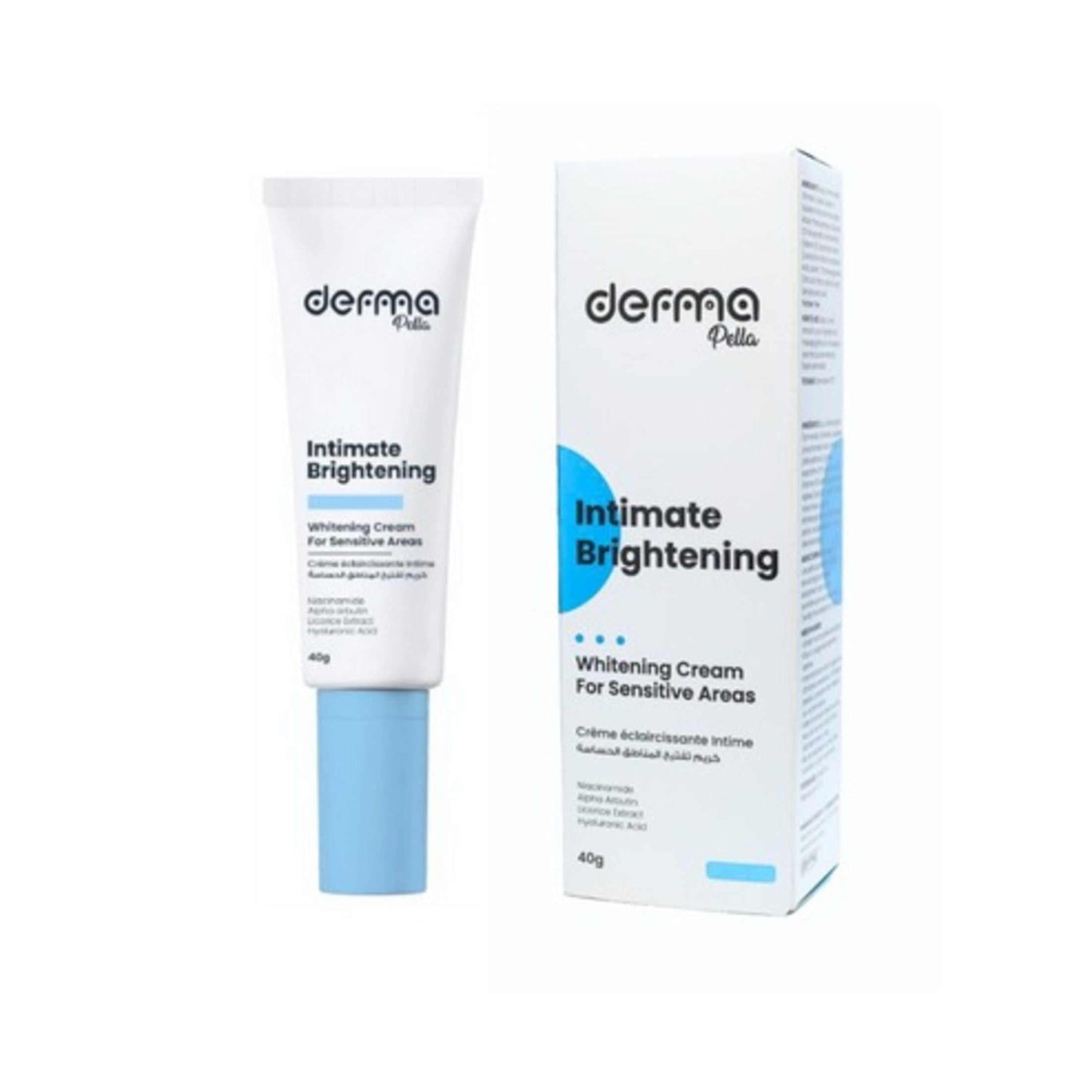 Derma Pella Intimate Brightening Cream - Night Cream Anti Aging - Intimate Cream for Sensitive Skin and Private Areas - Dead Sea Night Cream Derma Pella USA