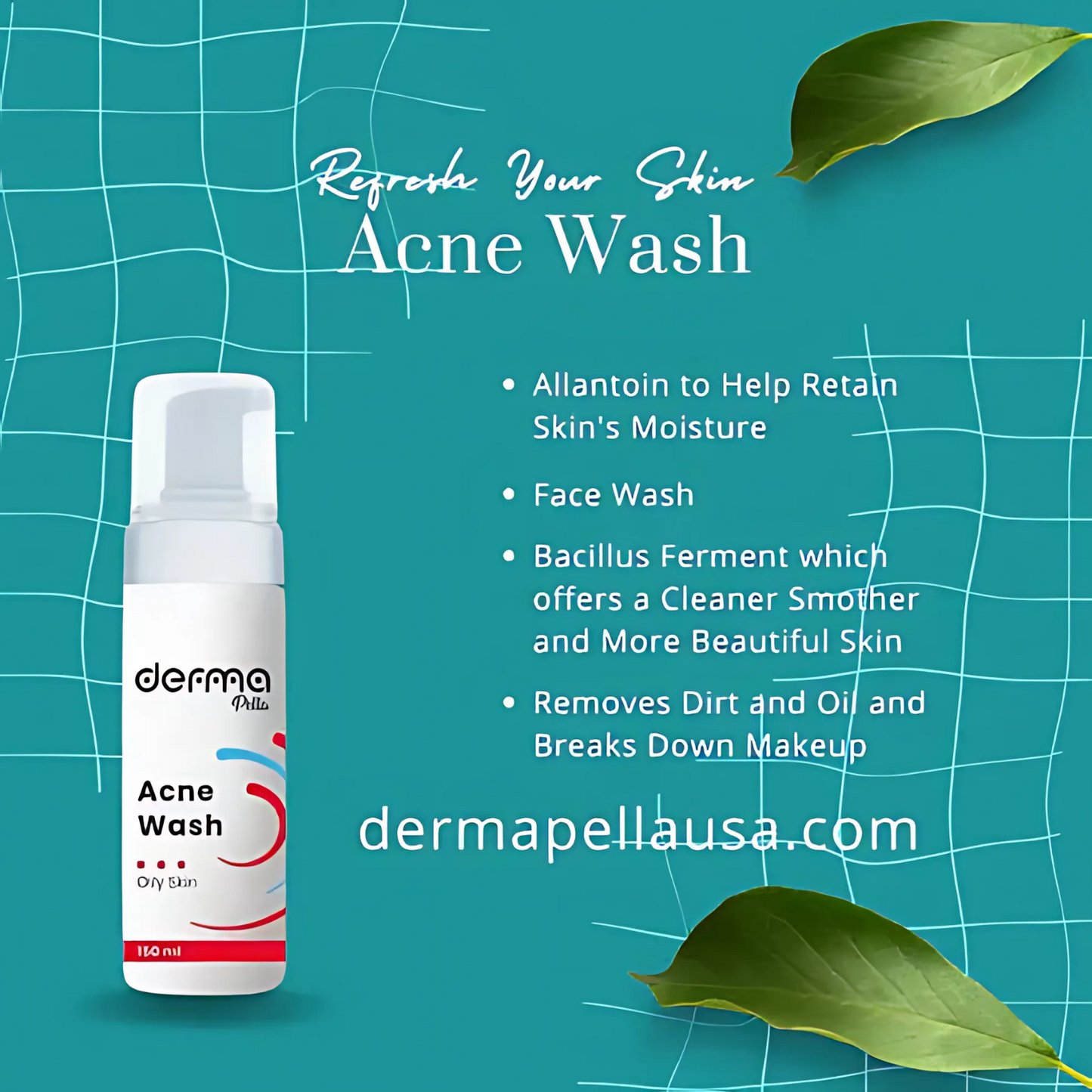 Derma Pella Acne Wash 150ml for Acne-Prone & Oily Skin Types |Skincare Clearance