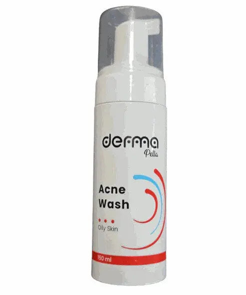 Derma Pella Acne Wash Oily Skin 150ml - Deep Cleansing Formula for Clearer Complexion - Controls Excess Oil Production - Dermatologist Recommended Derma Pella