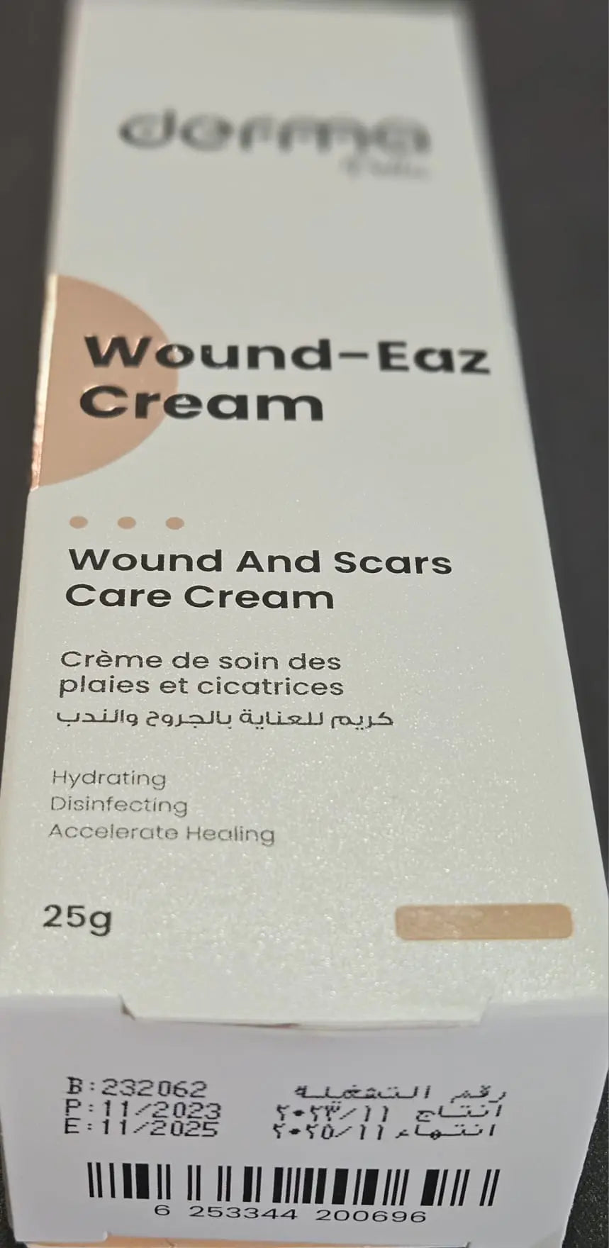 Derma Pella Scar-Fade Cream 25g - Wound-Eaz Formula for Fast Healing & Scar Reduction - Effective New Scar Care for Smooth Skin - Dermatologist-Recommended Derma Pella
