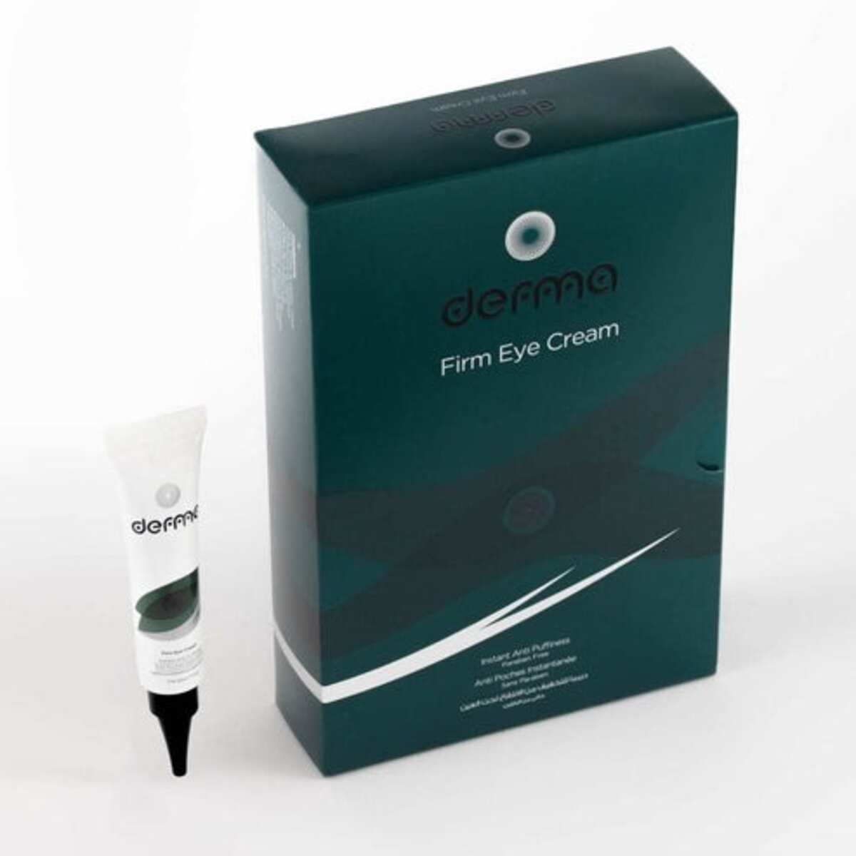 Derma Pella Firm Eye Gel - Eye Care Gel - Revolutionary Technology for Eye Bags & Dark Circles, Fast Results in 2 Minutes, Skin Tightening, Reduces Puffiness, Easy-to-Use, with Clay Minerals & Bi-Peptide Complex Derma Pella