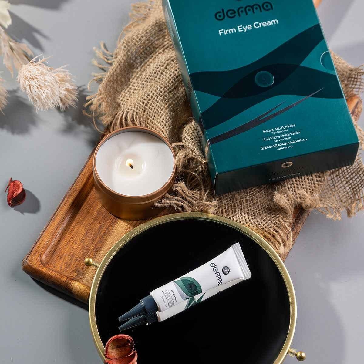 Derma Pella Firm Eye Gel - Eye Care Gel - Revolutionary Technology for Eye Bags & Dark Circles, Fast Results in 2 Minutes, Skin Tightening, Reduces Puffiness, Easy-to-Use, with Clay Minerals & Bi-Peptide Complex Derma Pella