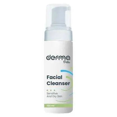 Derma Pella Dry Sensitive Skin Cleanser 150ml - Soothing Formula for Daily Use - Moisturizing & Nourishing - Dermatologist Recommended Derma Pella