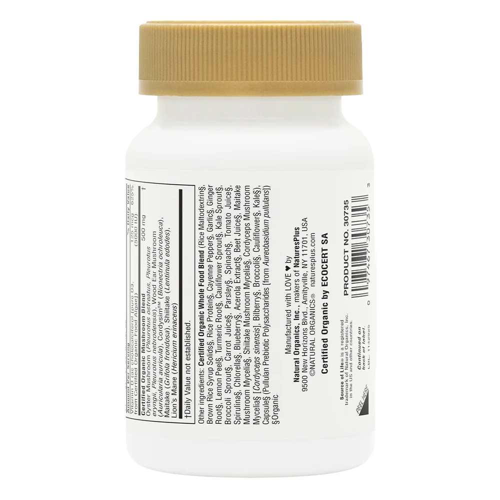 Natures Plus Source of Life Garden Vitamin D3-60 Vegan Capsules - Immune System Support - Certified Organic, Non-GMO, Gluten Free - 60 Total Servings Y Pay More