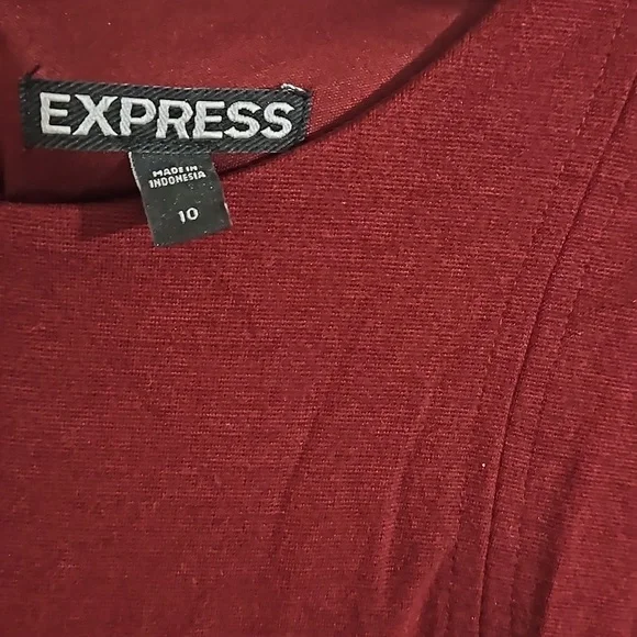 Express Burgundy dress size 10 Y Pay More