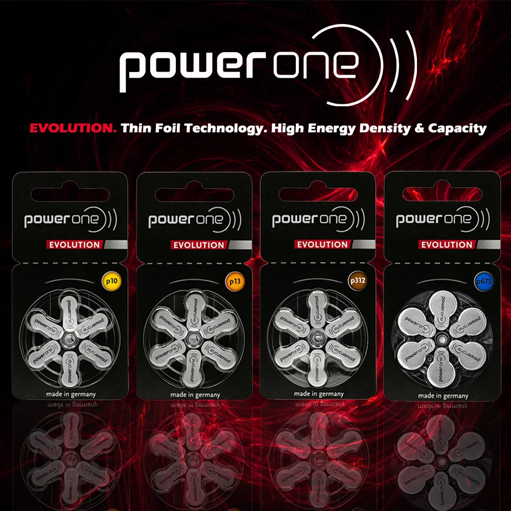 Power One Evolution 675 Hearing Aid Batteries 1.45V (6-Pack) Battery | Clearance