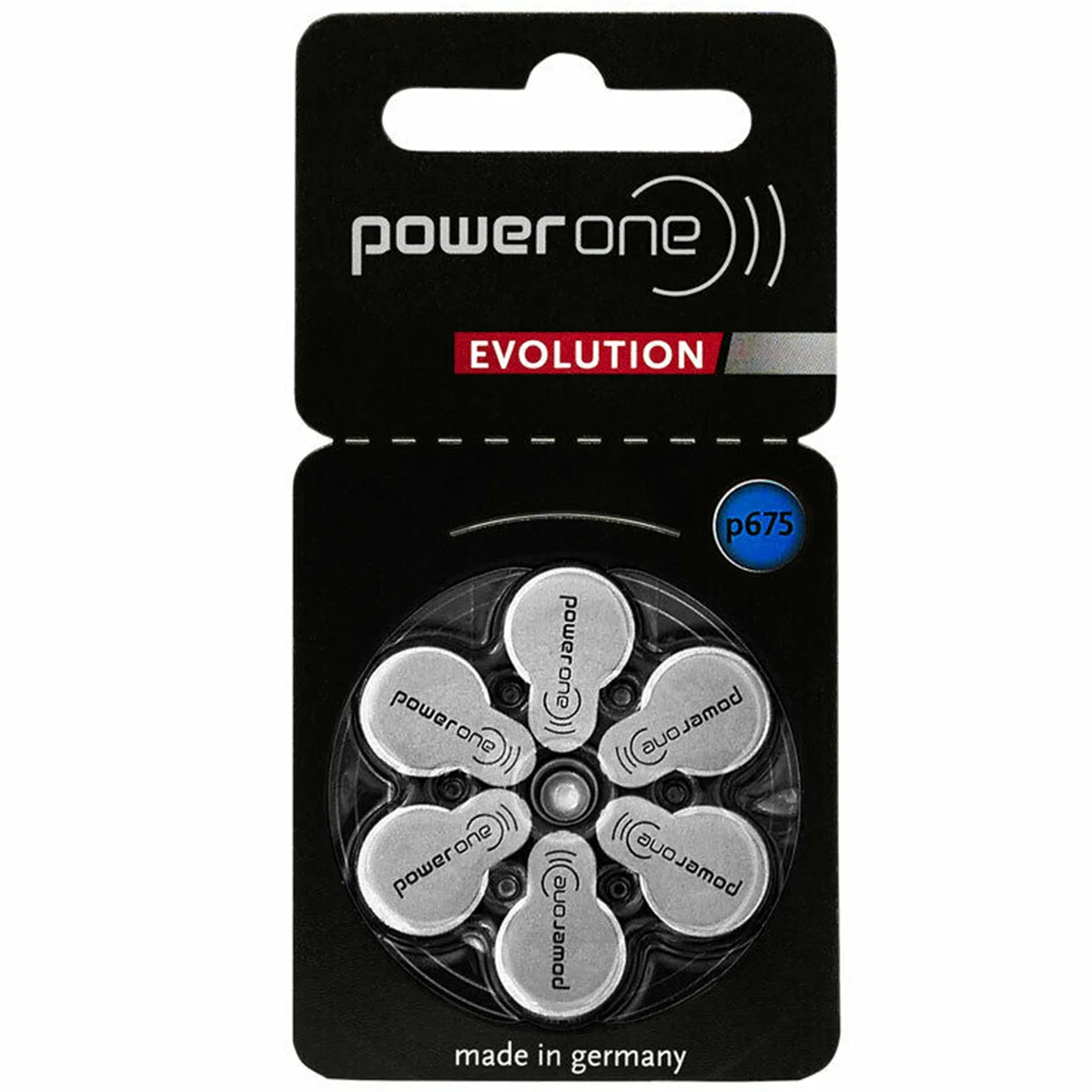 Power One Evolution 675 Hearing Aid Batteries 1.45V (6-Pack) Battery | Clearance