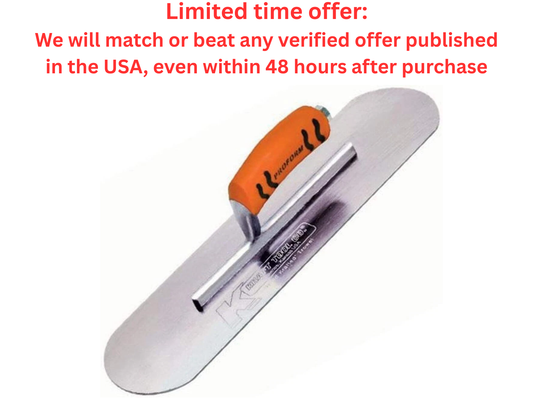 Kraft Tool Swedish Pool Trowel SS Material ProForm Handle - Best Clearance Sale ‎Kraft Tool