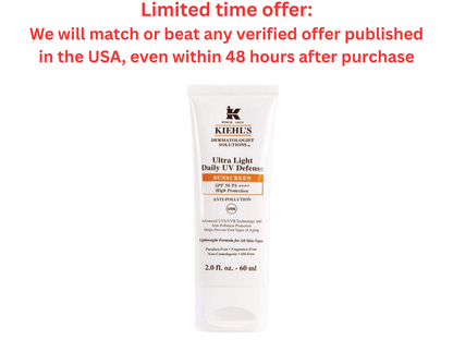 Kiehl's Ultra Light Sunscreen SPF 50 PA+++, 60ml | Best Clearance Sale Kiehl's