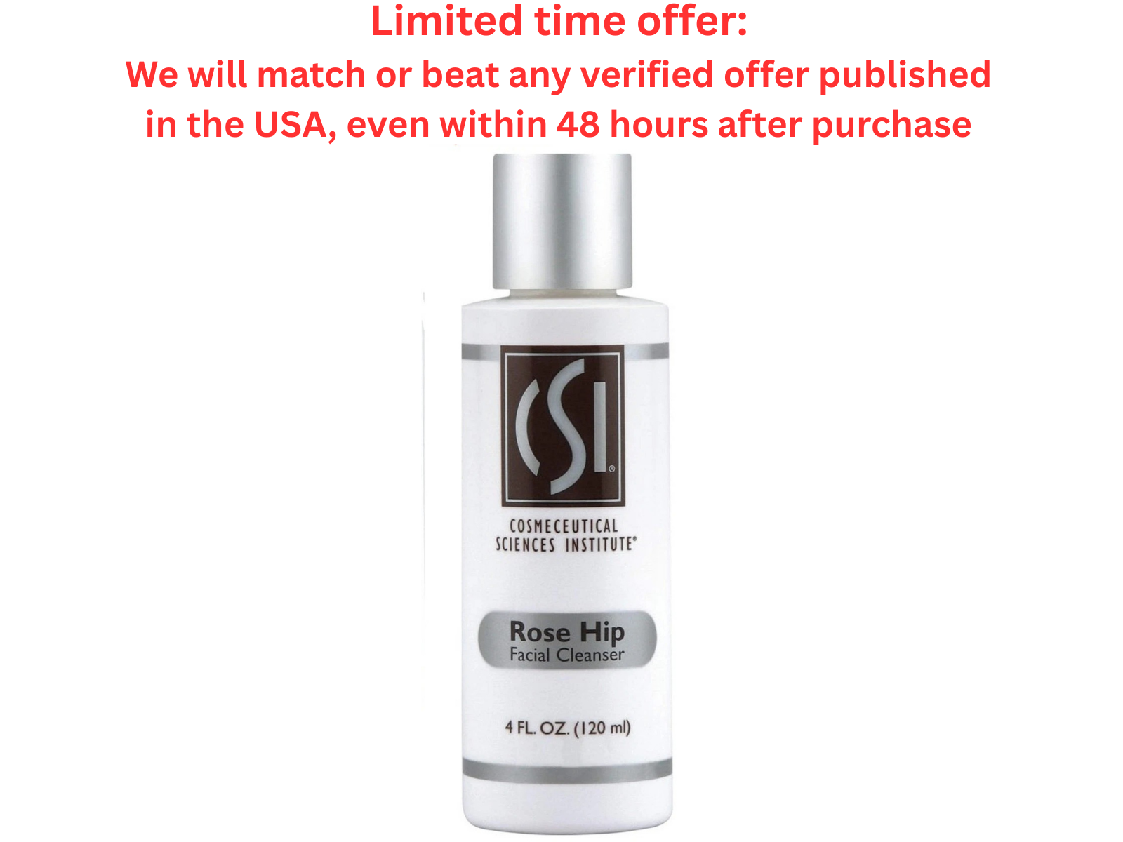 CSI Rose Hip Facial Cleanser – All Skin Types size 4 fl.oz | Best Clearance Sale CSI