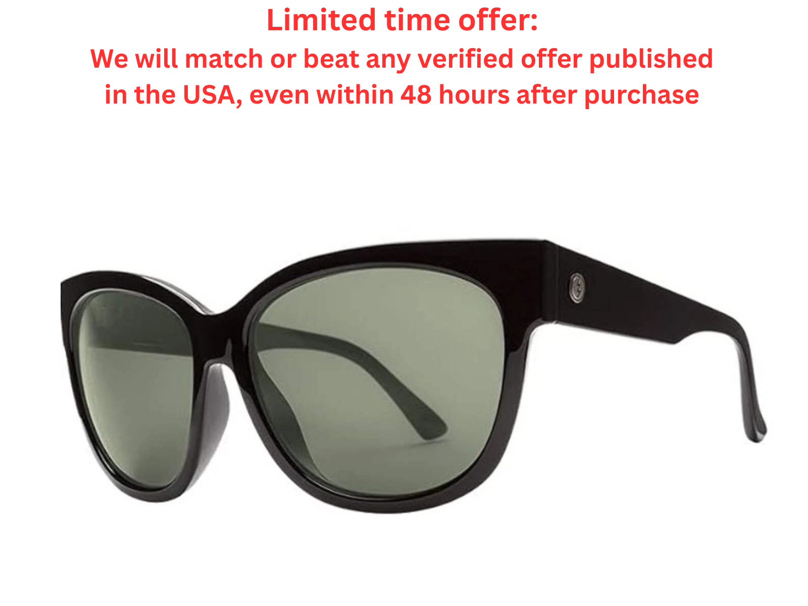 Electric Danger Cat Gloss Black/OHM Polarized Itallian Sunglasses - Clearance Sale Y Pay More