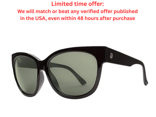 Electric Danger Cat Gloss Black/OHM Polarized Itallian Sunglasses - Clearance Sale Y Pay More