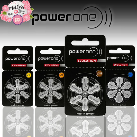 Power One Evolution 312 Hearing Aid Batteries 1.45V (6-Pack) - Mother's Day Sale Power One