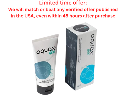 Derma Pella Aquax Anti-Perspirant Deo Cream 75g Sweat Control - Clearance Sale Derma Pella