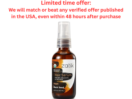 Zatik Curl Enhancing Hair Serum - Fine Hair - Biodegradable | Clearance Sale Zatik