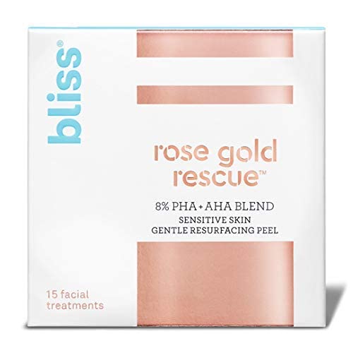 Bliss Rose Gold Rescue Daily Peel – Smooth Skin, Wrinkles, For Memorial Day Sale Bliss
