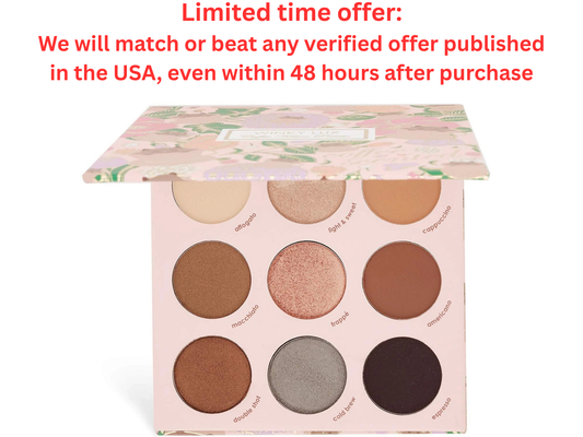 Winky Lux Eyeshadow Palette 9 Neutral Shimmer Matte Satin Shades, Clearance Sale Winky Lux