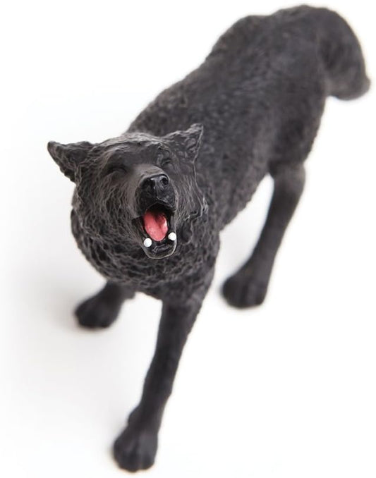 Safari Ltd. Black Wolf Figurine - Detailed 3.7" Plastic Model Figure - Fun Educational Play Toy for Boys, Girls & Kids Ages 3+ Y Pay More