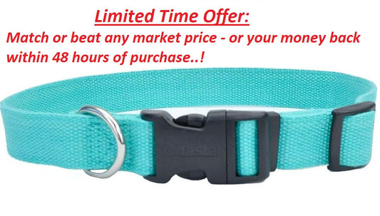 Coastal Adjustable Dog Collar, Soy Fiber 3/4" x 12-18" | Best Clearance Sale Coastal
