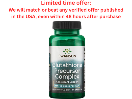 Swanson Glutathione Complex 60 Caps Antioxidant Support | Best Clearance Sale Swanson